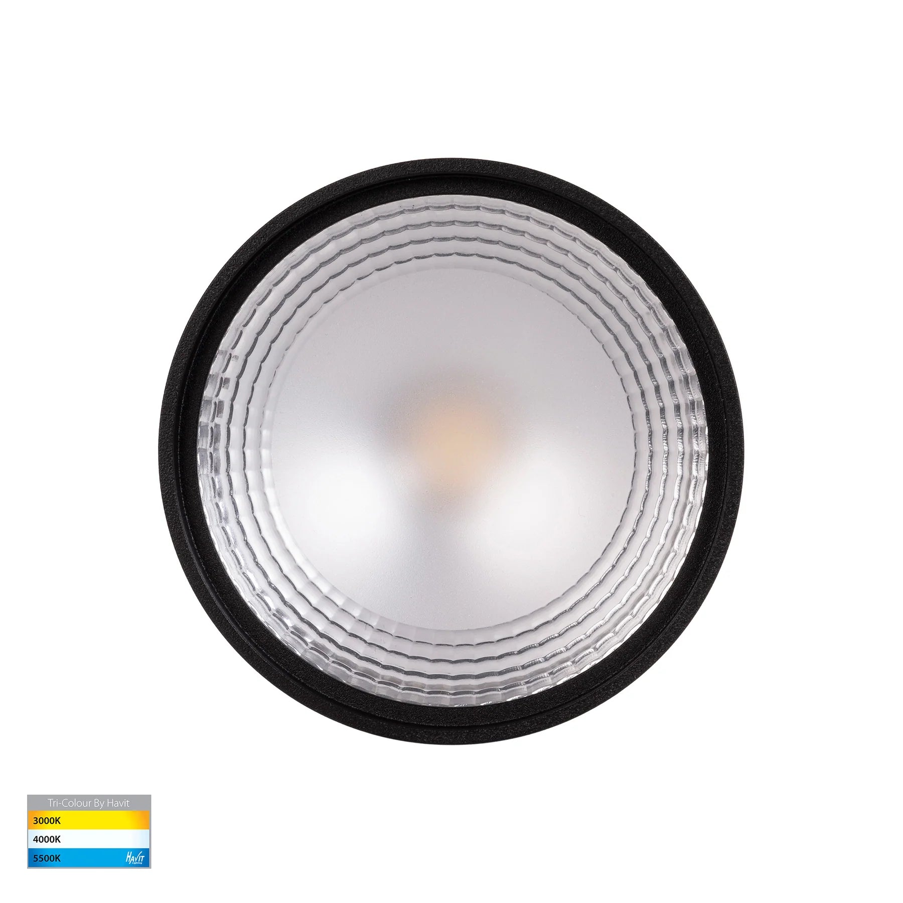 Havit Nella LED Surface Mounted Downlight with Extension Tri - Black 12W 240V/12V IP54 - HV5803T-BLK-EXT, HV5803T-BLK-EXT-12V