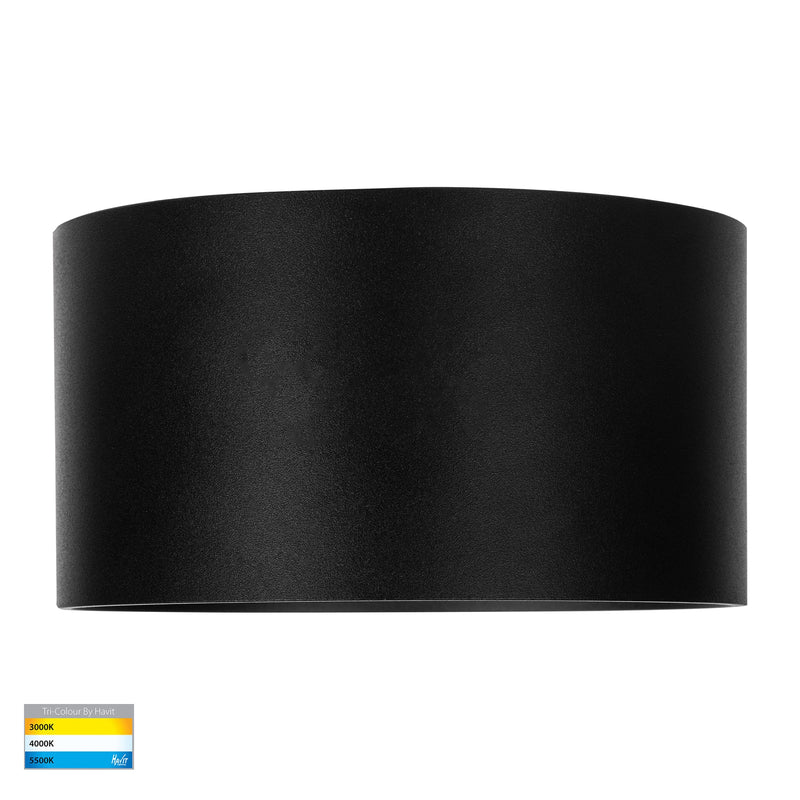 Havit Nella LED Surface Mounted Downlight Tri - Black 18W 240V/12V IP54 - V, HV5805T-BLK-12V