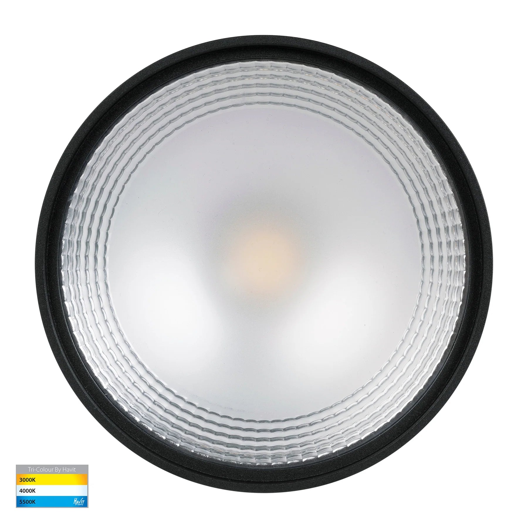 Havit Nella LED Surface Mounted Downlight with Extension Tri - Black 18W 240V/12V IP54 - HV5805T-BLK-EXT, HV5805T-BLK-EXT-12V