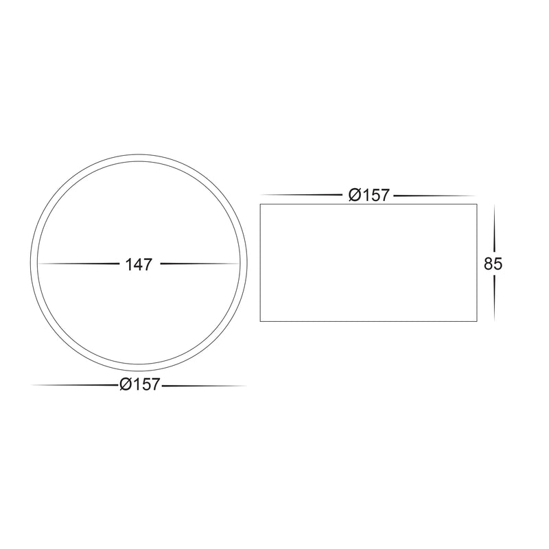 Havit Nella LED Surface Mounted Downlight Tri - White 18W 240V/12V IP54 - HV5805T-WHT- Havit Lighting