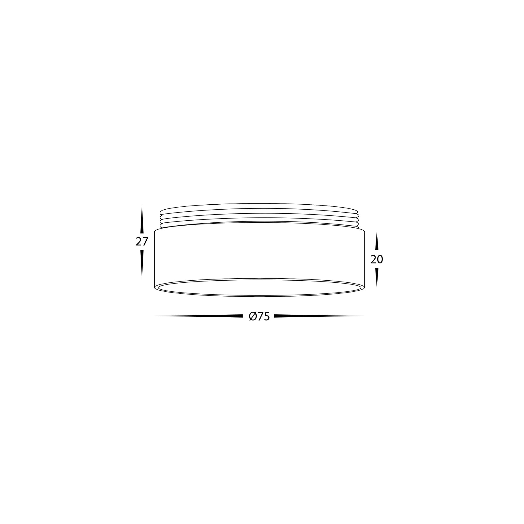 Havit Gold Ring Accessories to Suit HV5802 | HV5812 | HV5841 Surface Mount Downlights - HV58100-GR