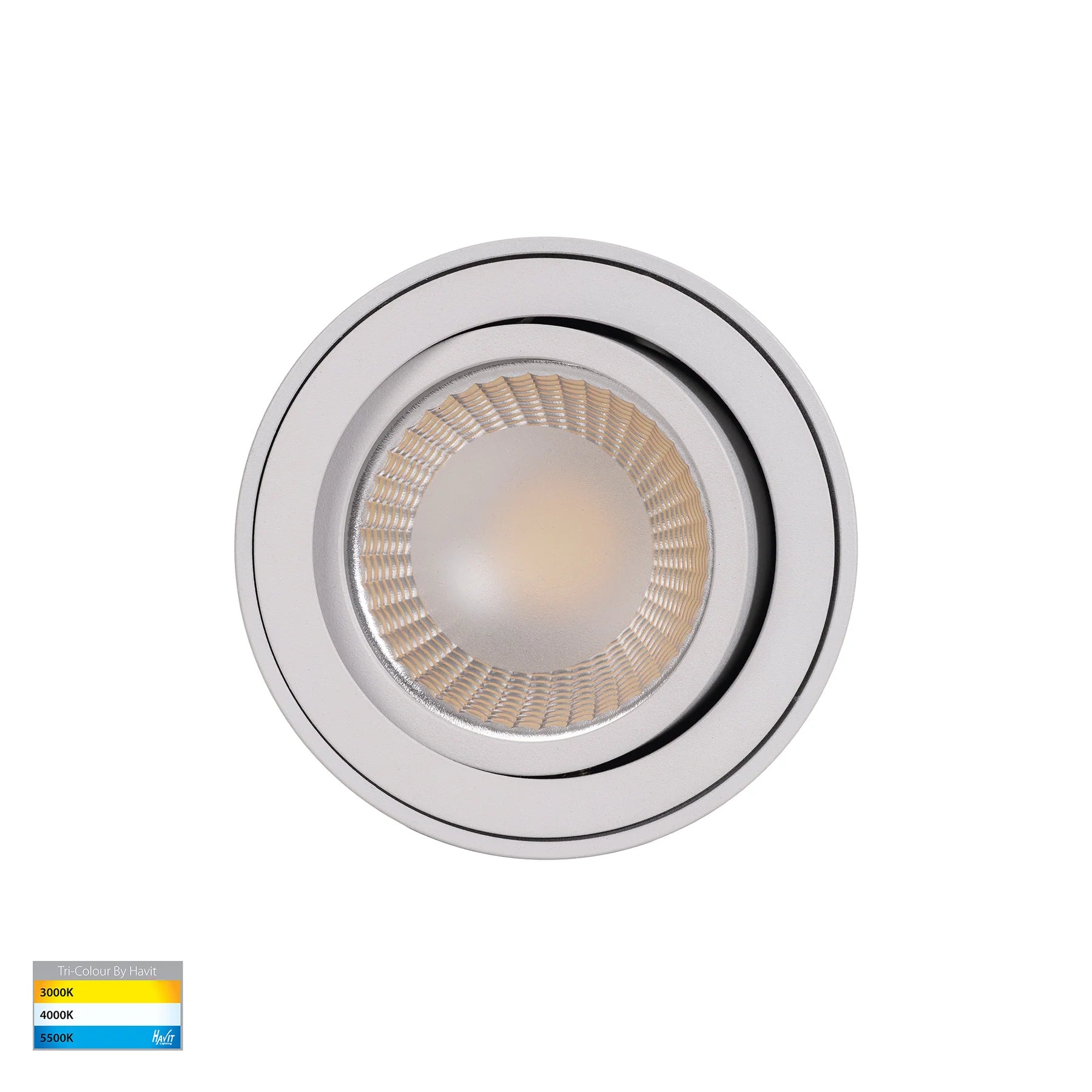 Havit Nella Adjustable LED Surface Mounted Downlight Tri - White 7W 240V/12V IP40 - HV5812T-WHT, HV5812T-WHT-12V
