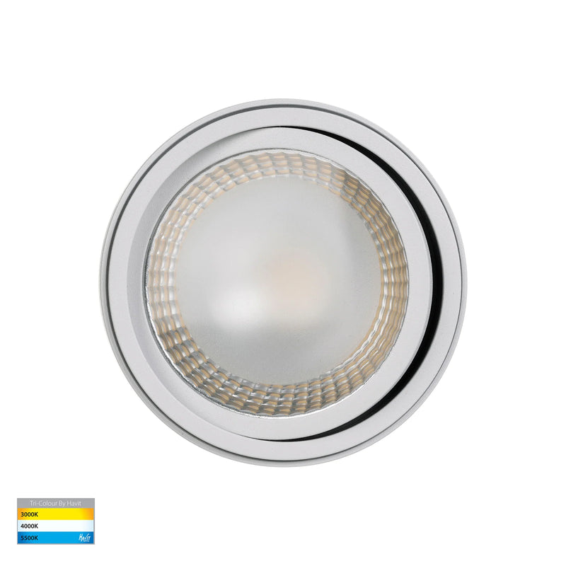 Havit Nella Adjustable LED Surface Mounted Downlight Tri - White 12W 240V/12V IP40 - HV5813T-WHT, HV5813T-WHT-12V