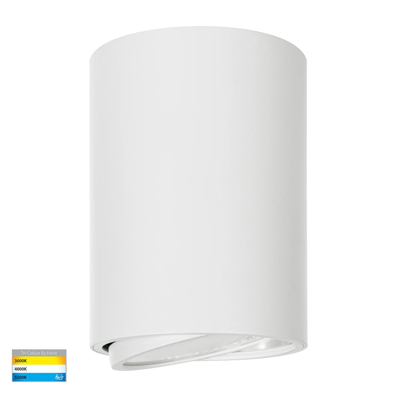 Havit Nella Adjustable LED Surface Mounted Downlight Tri - White 18W 12V/240V IP40 - HV5815T-WHT, HV5815T-WHT-12V