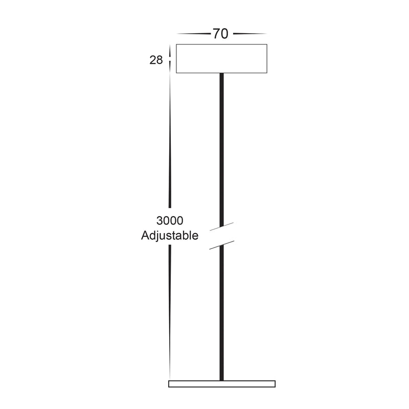 Havit Pendant Accessory to Suit Nella Surface Mounted Downlight - HV5843S-BLK