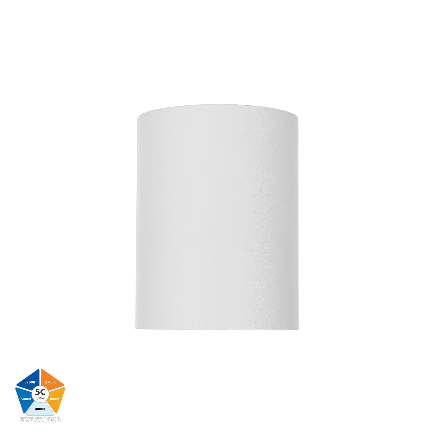 Havit Nella LED Surface Mounted Downlight 5CCT White 7W 12V/240V IP54 - HV5841S-WHT, HV5841S-WHT-12V