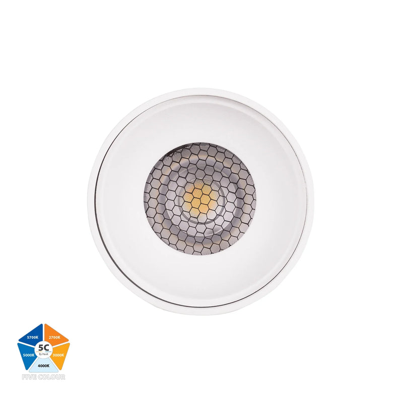 Havit Nella LED Surface Mounted Downlight 5CCT White 7W 240V/12V IP54 - HV5841S-WHT-EXT, HV5841S-WHT-EXT-12V- Havit Lighting