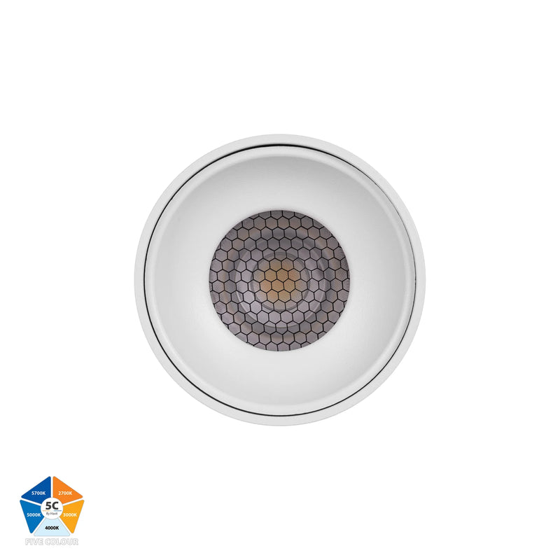 Havit Nella LED Surface Mounted Downlight 5CCT White 7W 12V/240V IP54 - HV5841S-WHT, HV5841S-WHT-12V