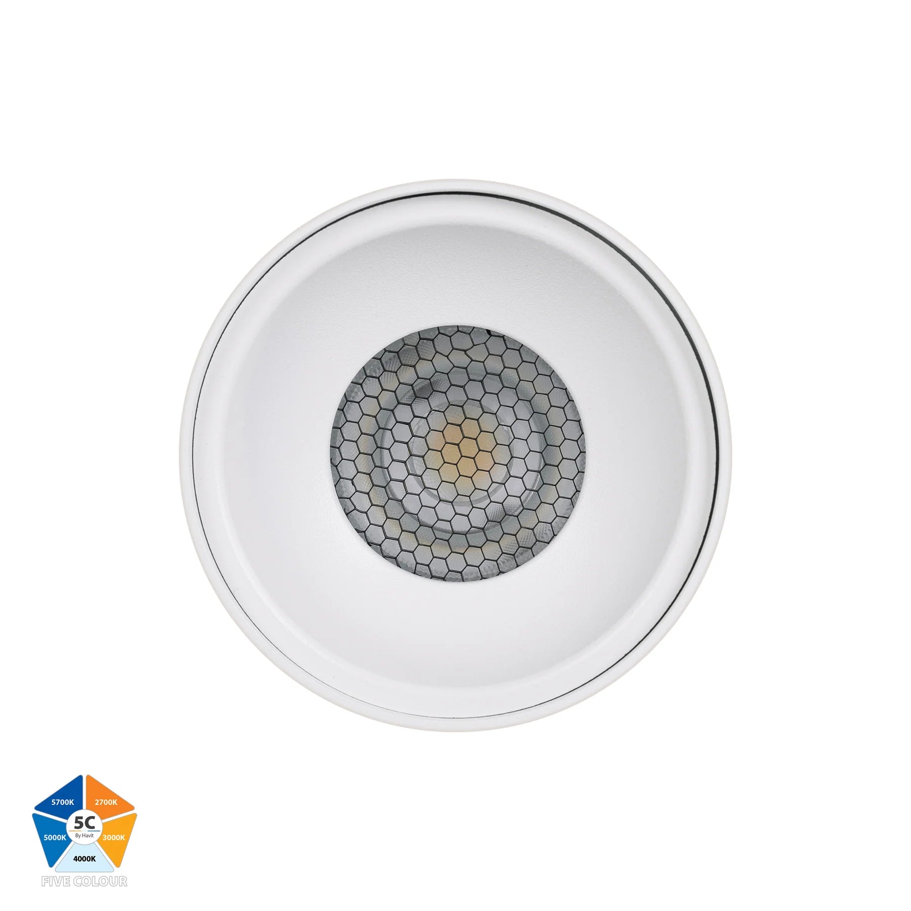 Havit Nella LED Surface Mounted Downlight 5CCT White 12W 240V/12V IP54 - HV5842S-WHT-EXT, HV5842S-WHT-EXT-12V