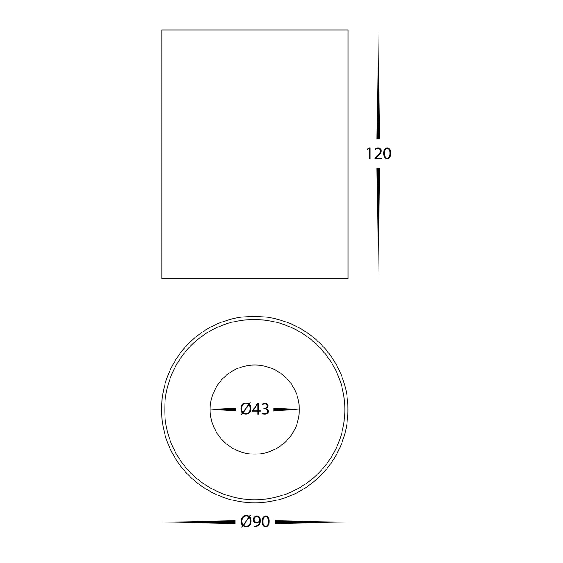 Havit Nella Surface Mounted LED Downlights 5CCT Brass 12W 12V/240V IP54- HV5842S-BR, HV5842S-BR-12V