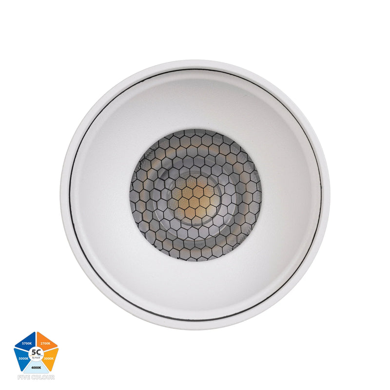 Havit Nella LED Surface Mounted Downlight 5CCT White 18W 12V/240V IP54 - HV5843S-WHT, HV5843S-WHT-12V