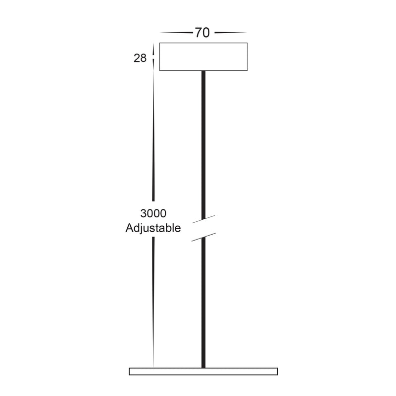 Havit Pendant Accessory to Suit Nella Surface Mounted Downlight - HV5844S-WHT