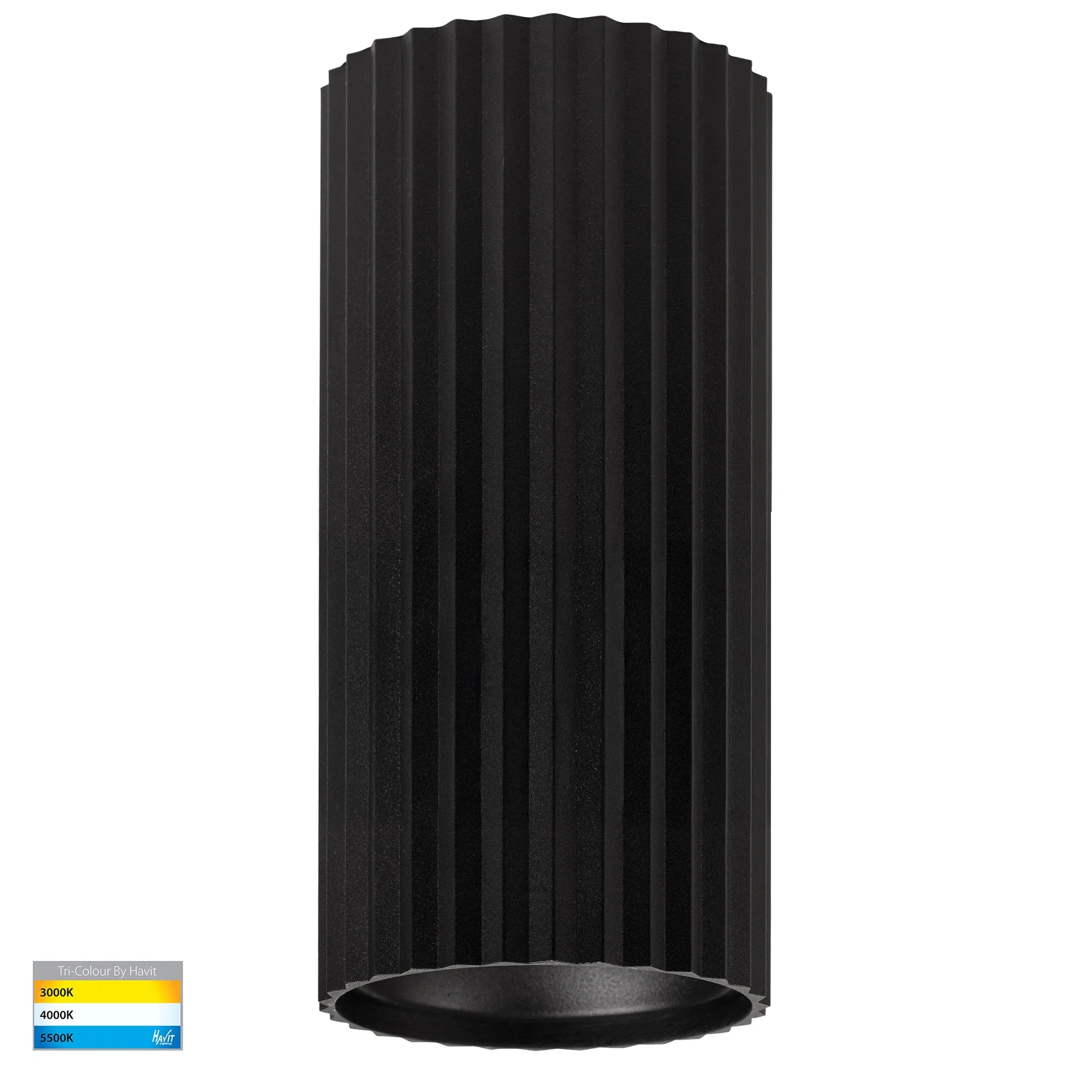 Havit Nella Surface Mounted LED Downlights 5 Colour Black 12W 12V/240V IP65- HV5852S-BLK-EXT | HV5852S-BLK-EXT-12V