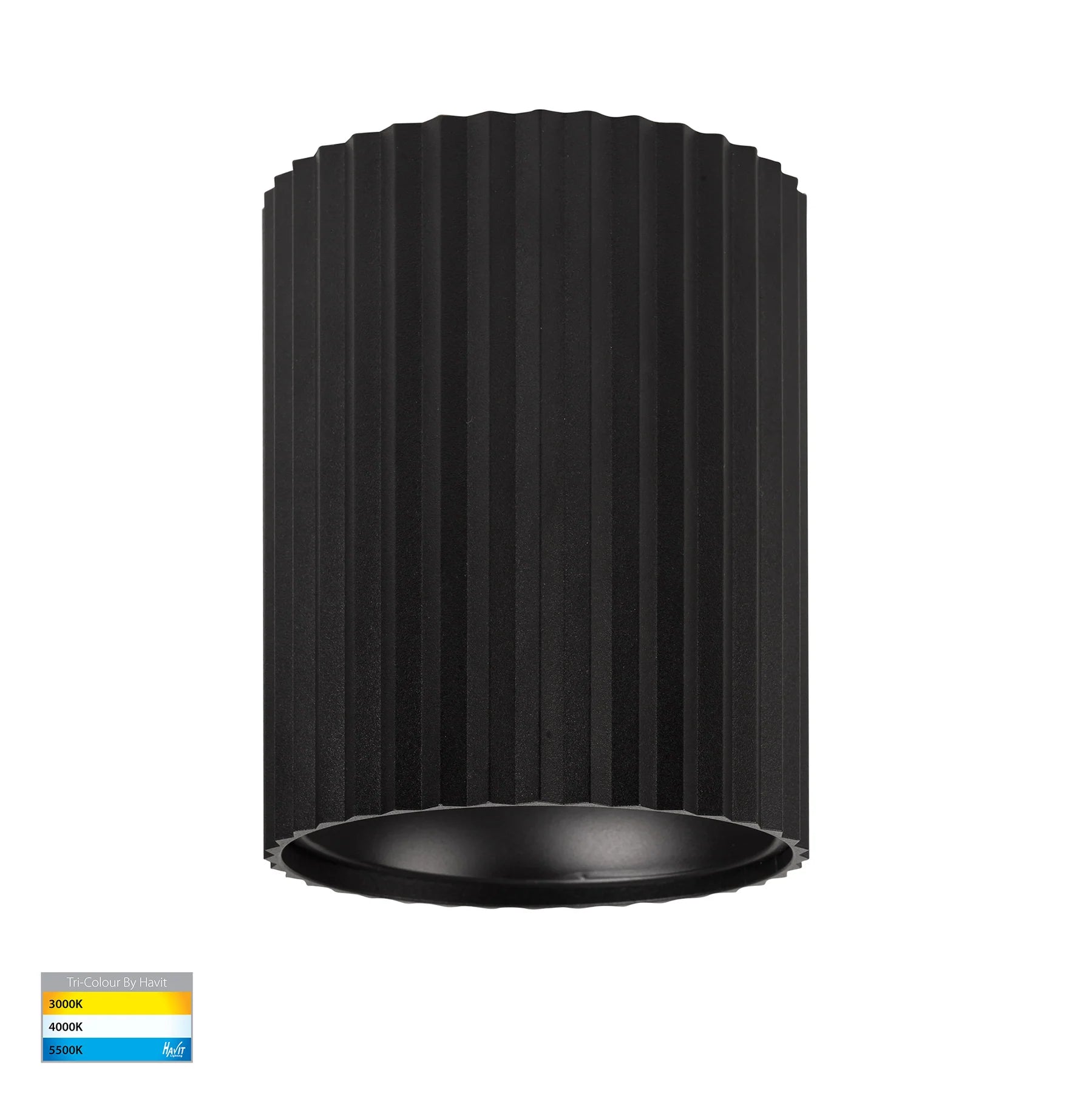 Havit Nella Surface Mounted LED Downlights 5 Colour Black 18W 12V/240V IP65- HV5853S-BLK | HV5853S-BLK-12V