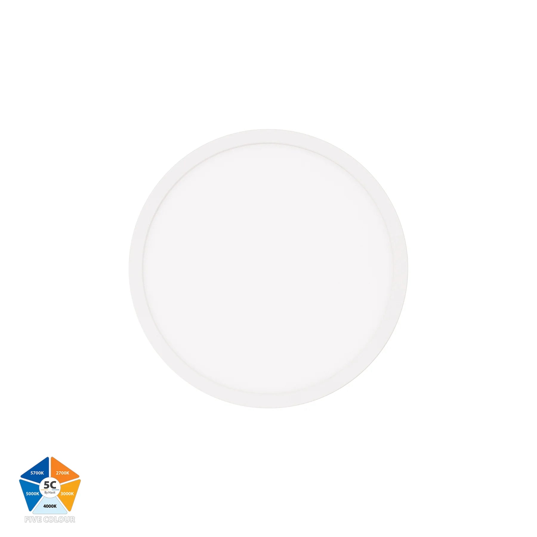 Havit Auster Ceiling Mounted LED Oysters 5 Colour White 18W 240V IP44- HV5863S-WHT