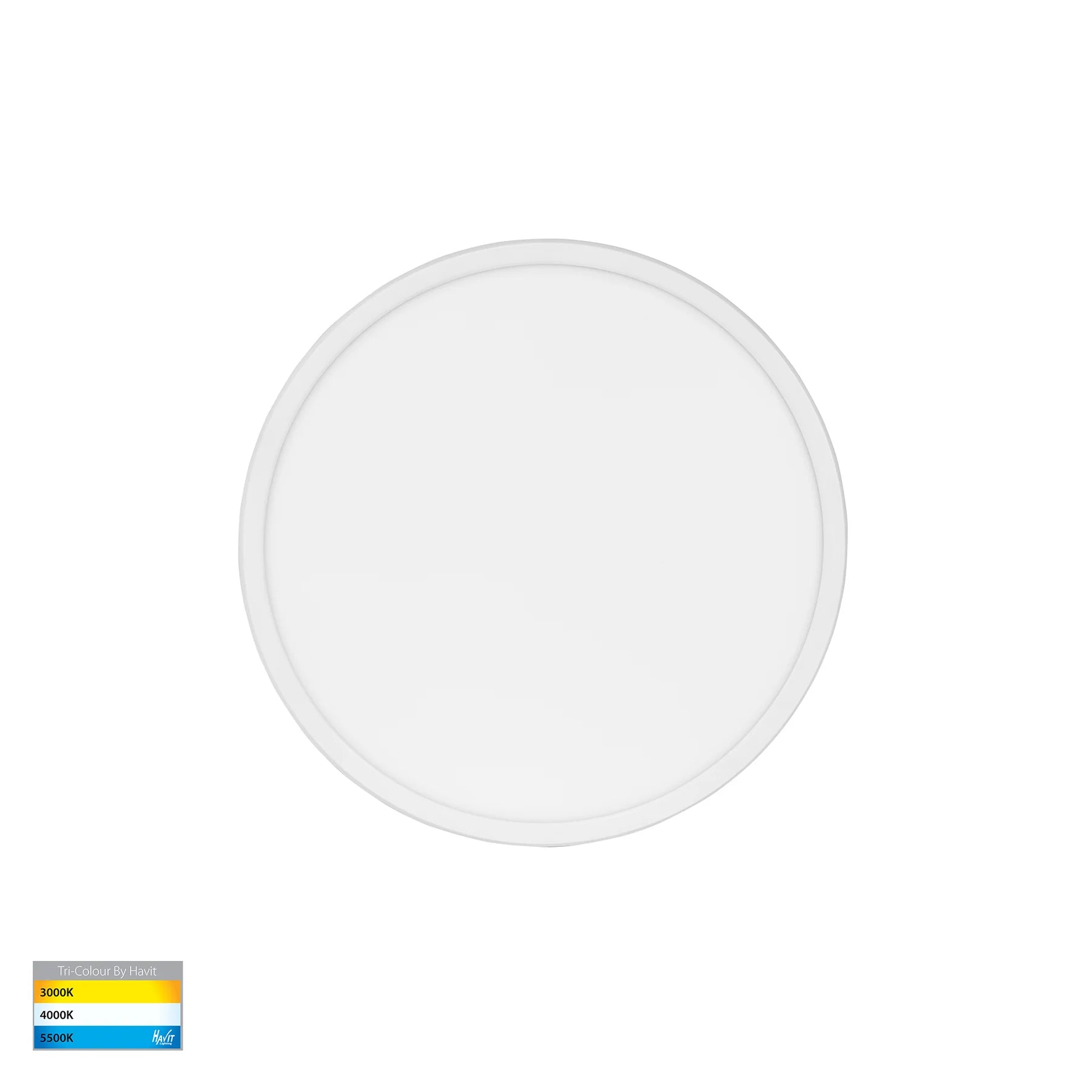 Havit Slim Ceiling Mounted LED Oysters Tri- White 16W 240V IP54- HV5876T-WHT