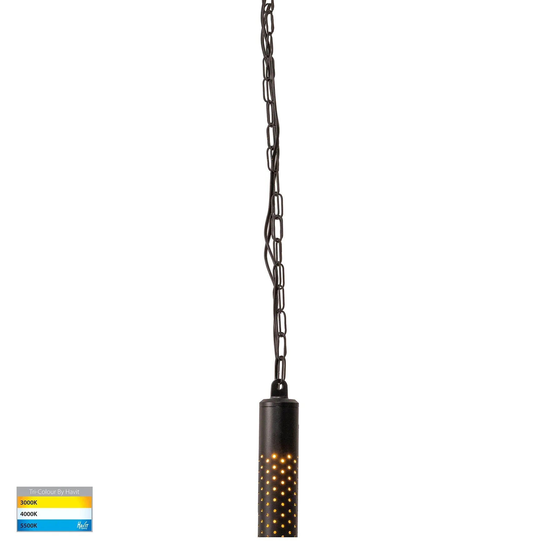 Havit Willow LED Exterior Pendant Tri - Black 5W 12/240V IP65 - HV5901T-BLK-12V, HV5901T-BLK-240V-  Havit Lighting