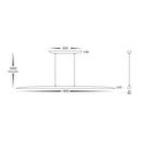Havit Noce 1800mm Linear Interior Pendants Tri- Walnut Timber 28W 240V IP20- HV6012T