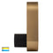 Havit Ovale Interior Wall Light Tri - Black + Brass 7W 240V IP20 - HV8080T-BLKBR - Havit Lighting