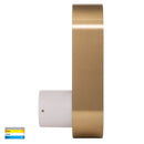 Havit Ovale Interior Wall Light Tri - White + Brass 7W 240V IP20 - HV8080T-WHTBR