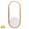 Havit Ovale Interior Wall Light Tri - White + Brass 7W 240V IP20 - HV8080T-WHTBR- Havit Lighting