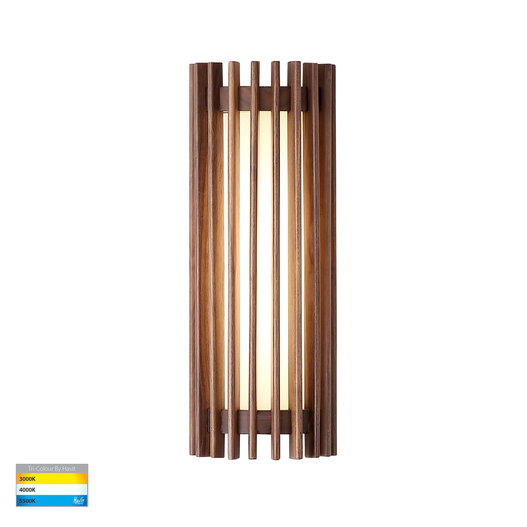 Havit Orech Interior Wall Lights Tri- Walnut Timber 12W 240V IP20- HV8089T