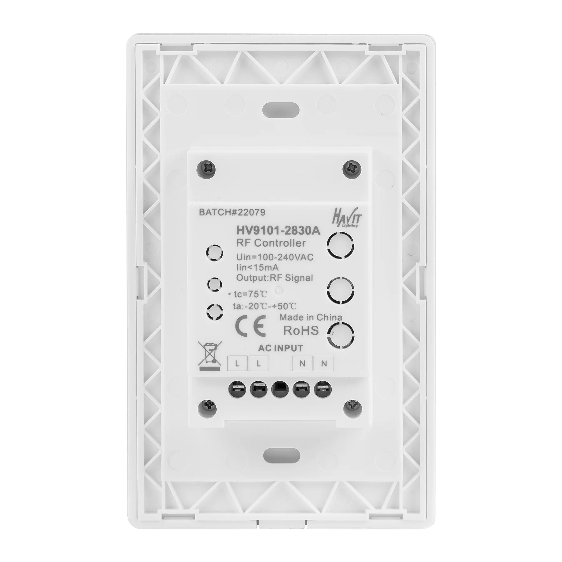 Havit Touch Panel Single Coloured LED Strip Smart Lighting Controls White 240V IP20 - HV9101-2830A - Havit Lighting