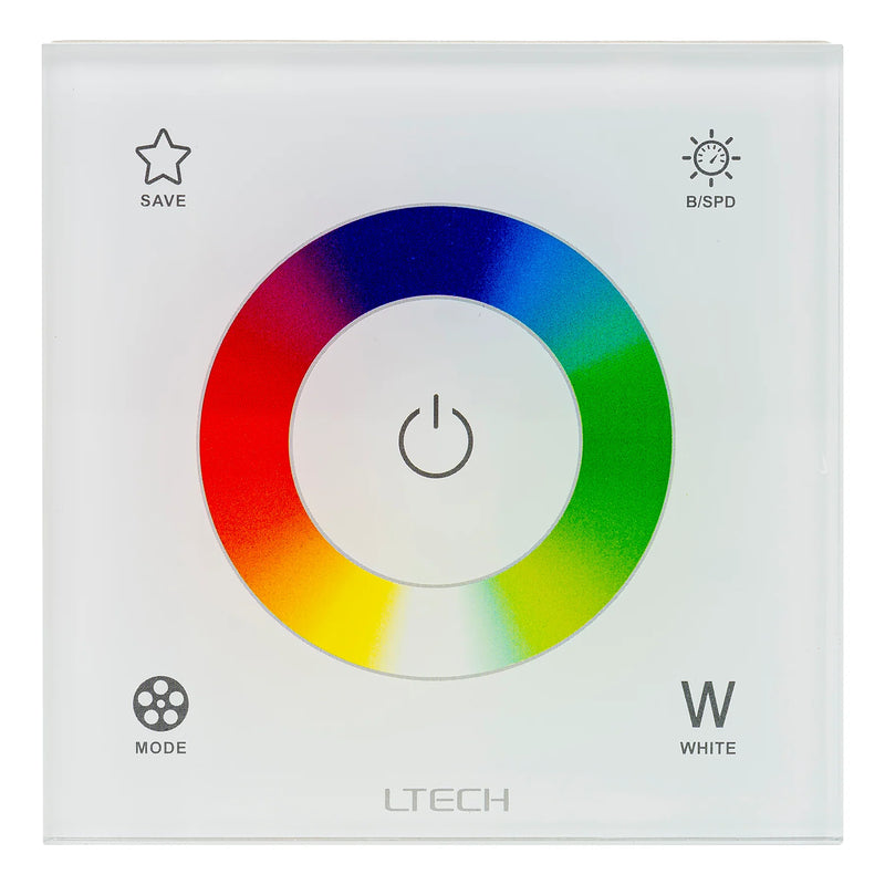 Havit Touch Panel Controller LED Strip Smart Lighting Controls RGBC/W White 240V IP20 - HV9101-EX4S -  Havit Lighting