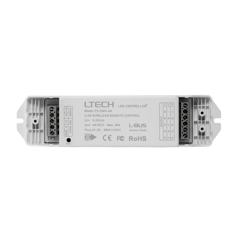 Havit Receiving Controller LED Strip RGBCW 240/480W 12/24V - HV9103-F5-DMX-4A - Havit Lighting