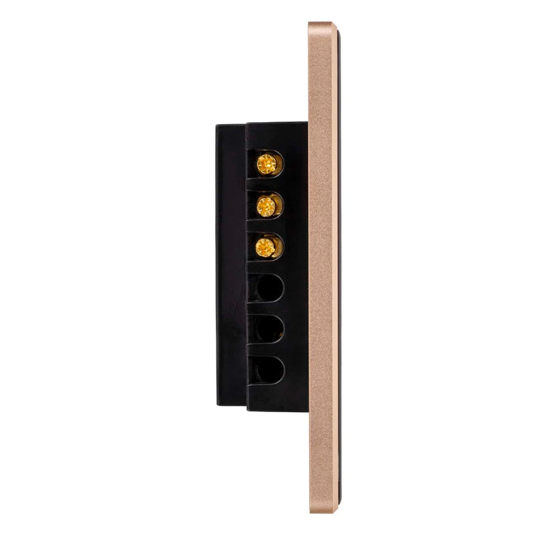 Havit Wifi Single Gang with Gold Trim Wall Switch Clipsal Black 300W 240V IP20 - HV9220-1 - Havit Lighting