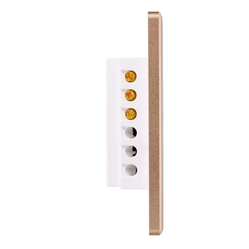 Havit Wifi Single Gang with Gold Trim Wall Switch Clipsal White 300W 240V IP20 - HV9120-1 - Havit Lighting