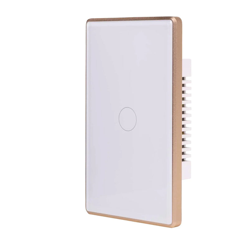 Havit Wifi Single Gang with Gold Trim Wall Switch Clipsal White 300W 240V IP20 - HV9120-1 - Havit Lighting