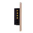 Havit Wifi 2 Gang with Gold Trim Wall Switch Clipsal Black 2x300W 240V IP20 - HV9220-2 - Havit Lighting