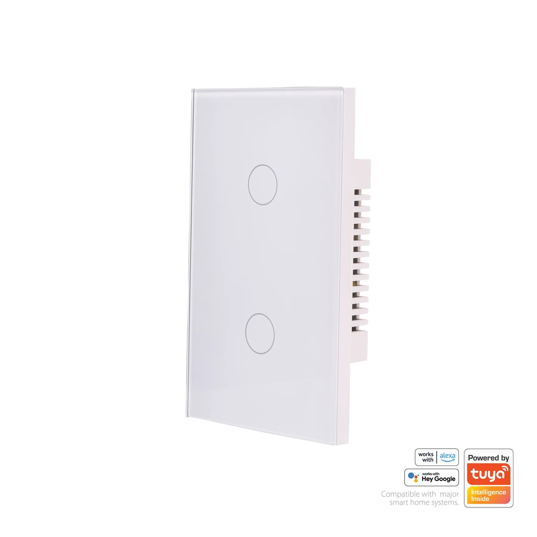 Havit Wifi Two Gang Wall Switch White 2x150W 240V IP20 - HV9110-2