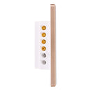 Havit Wifi 2 Gang with Gold Trim Wall Switch Clipsal White 2x300W 240V IP20 - HV9120-2- Havit Lighting