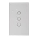 Havit Wifi Three Gang Wall Switch Clipsal Dimmers White 3x150W 240V IP20 - HV9110-3- Havit Lighting