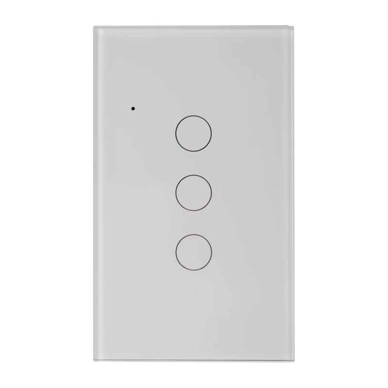 Havit Wifi Three Gang Wall Switch Clipsal Dimmers White 3x150W 240V IP20 - HV9110-3- Havit Lighting