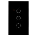 Havit Wifi 3 Gang Wall Switch Clipsal Black 3x300W 240V IP20 - HV9210-3 -Havit Lighting