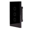 Havit Wifi 3 Gang Wall Switch Clipsal Black 3x300W 240V IP20 - HV9210-3 -Havit Lighting