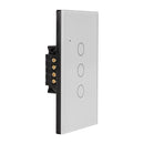 Havit Wifi Three Gang Wall Switch Clipsal Dimmers White 3x150W 240V IP20 - HV9110-3- Havit Lighting