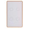 Havit Wifi 4 Gang with Gold Trim Wall Switch Clipsal White 4x300W 240V IP20 - HV9120-4- Havit Lighting