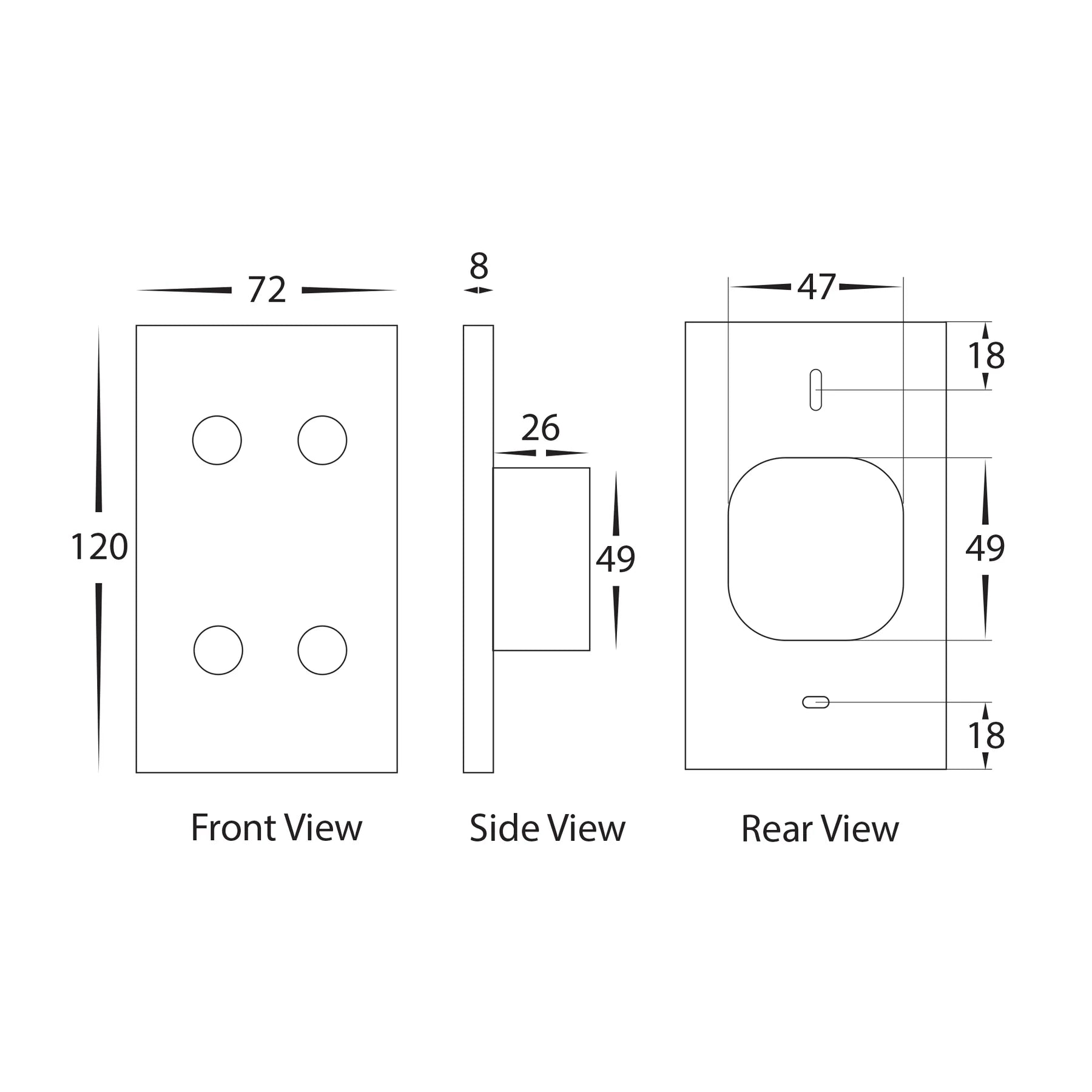 Havit Wifi Four Gang Wall Switch Clipsal Dimmers White 4x150W 240V IP20 - HV9110-4 - Havit Lighting