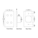 Havit Wifi Four Gang Wall Switch Clipsal Dimmers White 4x150W 240V IP20 - HV9110-4 - Havit Lighting