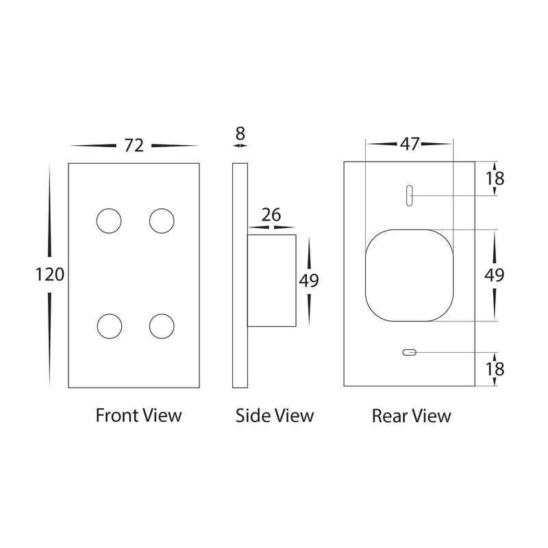 Havit Wifi Four Gang Wall Switch Clipsal Dimmers White 4x150W 240V IP20 - HV9110-4 - Havit Lighting