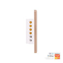 Havit Wifi 2 Gang with Gold Trim Wall Switch Clipsal White 2x300W 240V IP20 - HV9120-2