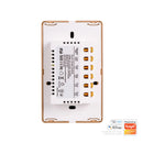 Havit Wifi 4 Gang with Gold Trim Wall Switch Clipsal White 4x300W 240V IP20 - HV9120-4