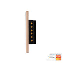 Havit Wifi 4 Gang with Gold Trim Wall Switch Clipsal Black 4x300W 240V IP20 - HV9220-4