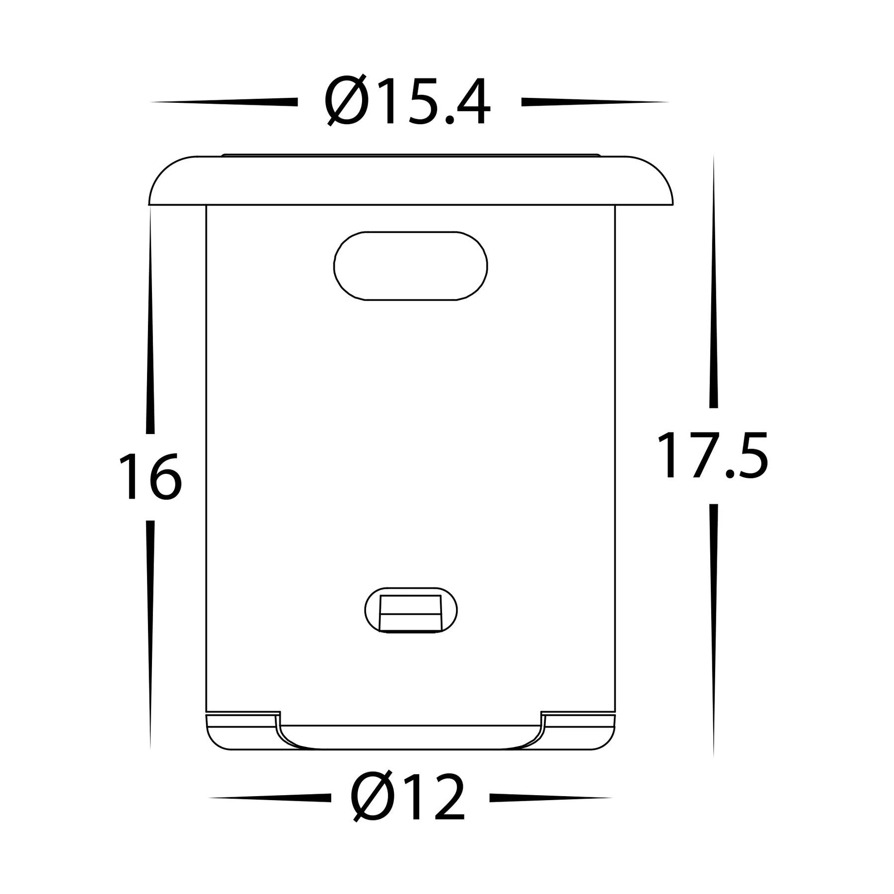 Havit Single Door Sensor Black 36W/72W 12-24V IP20- HV9283