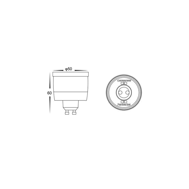 Havit Commercial Single Circuit Tracklights Tri- White 3W/5W/7W 240V IP20 - HCP-1031000 