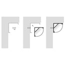 Havit End Caps to suit – Havit Corner Aluminium Profile - HV9691-2020-EC